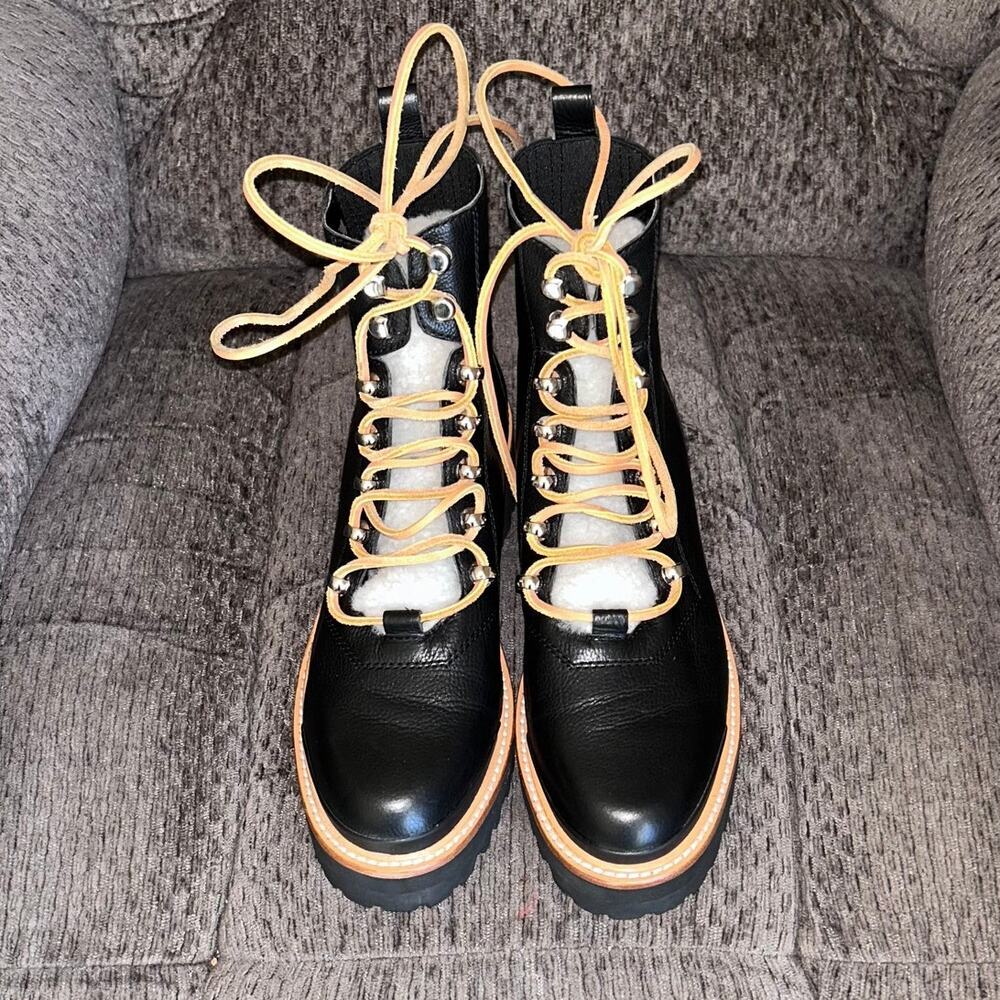 Marc Fisher LTD Izzie lug sole winter hiking boot women's Size 6 - Picture 2 of 9